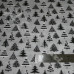 Christmas trees, on Grey Polycotton Print