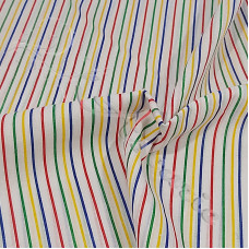 62cm Thin Multi Coloured Stripe  Polycotton