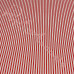 Narrow Red Coloured Stripe Polycotton