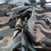 Camo Blues - Black  PolyCotton