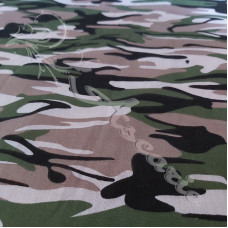 90cm Camo Green - Brown  PolyCotton