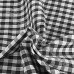 1/4" Black Gingham Polycotton