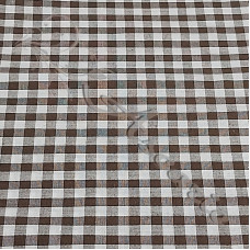 1/4" Brown Gingham Polycotton 