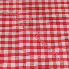 1/4" Red Gingham Polycotton 