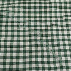 1/4" Bottle Green Gingham Polycotton 