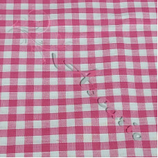 1/4" Cerise Gingham Polycotton 