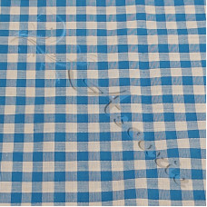 1/4" Kingfisher Gingham Polycotton 