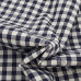 1/4" Navy Gingham Polycotton 