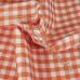 1/4" Orange Gingham Polycotton 