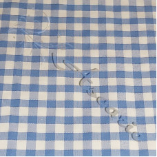 1/4" Sky Gingham Polycotton 