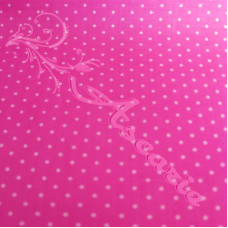 Pin Spot Cerise Polycotton