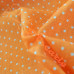 Pin Spot Orange Coloured Polycotton