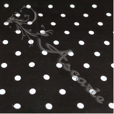 Pea Spot Black Polycotton