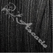2 m x 5mm Black Elastic