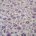 Ditsy Purple Flowers on white  poly-cotton