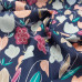 Tulips & Butterfly's on Navy  poly-cotton