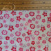 Ditsy Pink Flowers on white  poly-cotton