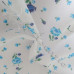 Blue Flowers on white poly-cotton