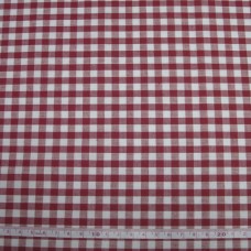 1/8" Gingham Polycotton Red