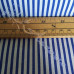 Narrow Royal Blue Coloured Stripe Polycotton