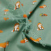 Freddy Fox on Light Teal PolyCotton