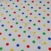 Pea Spot Multi Coloured Poly Cotton