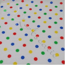 Pea Spot Multi Coloured Poly Cotton