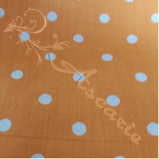 Pea Spot Orange Coloured Polycotton