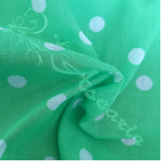  Pea Spot Lime Coloured Polycotton