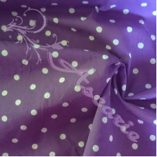 95cm Pea Spot Purple Coloured Polycotton