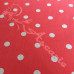 Pea Spot Red  Coloured Polycotton