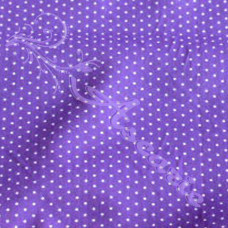 Pin Spot Purple coloured Polycotton