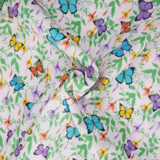 55cm Butterfly on pink Polycotton